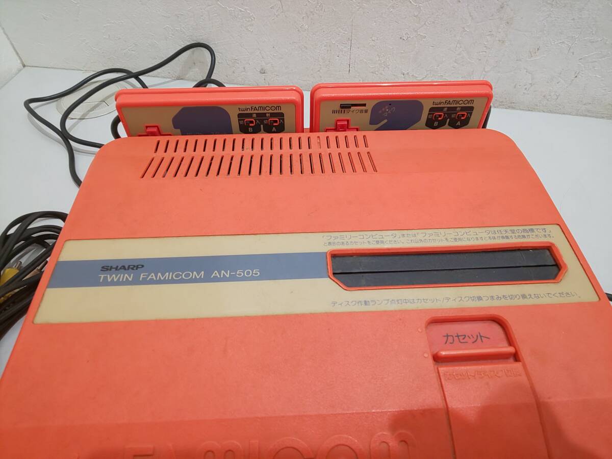66334☆ツインファミコン TWIN FAMICON sharp an-505 ゲーム機 66334☆ツインファミコン TWIN FAMICON sharp an-505 ゲーム機