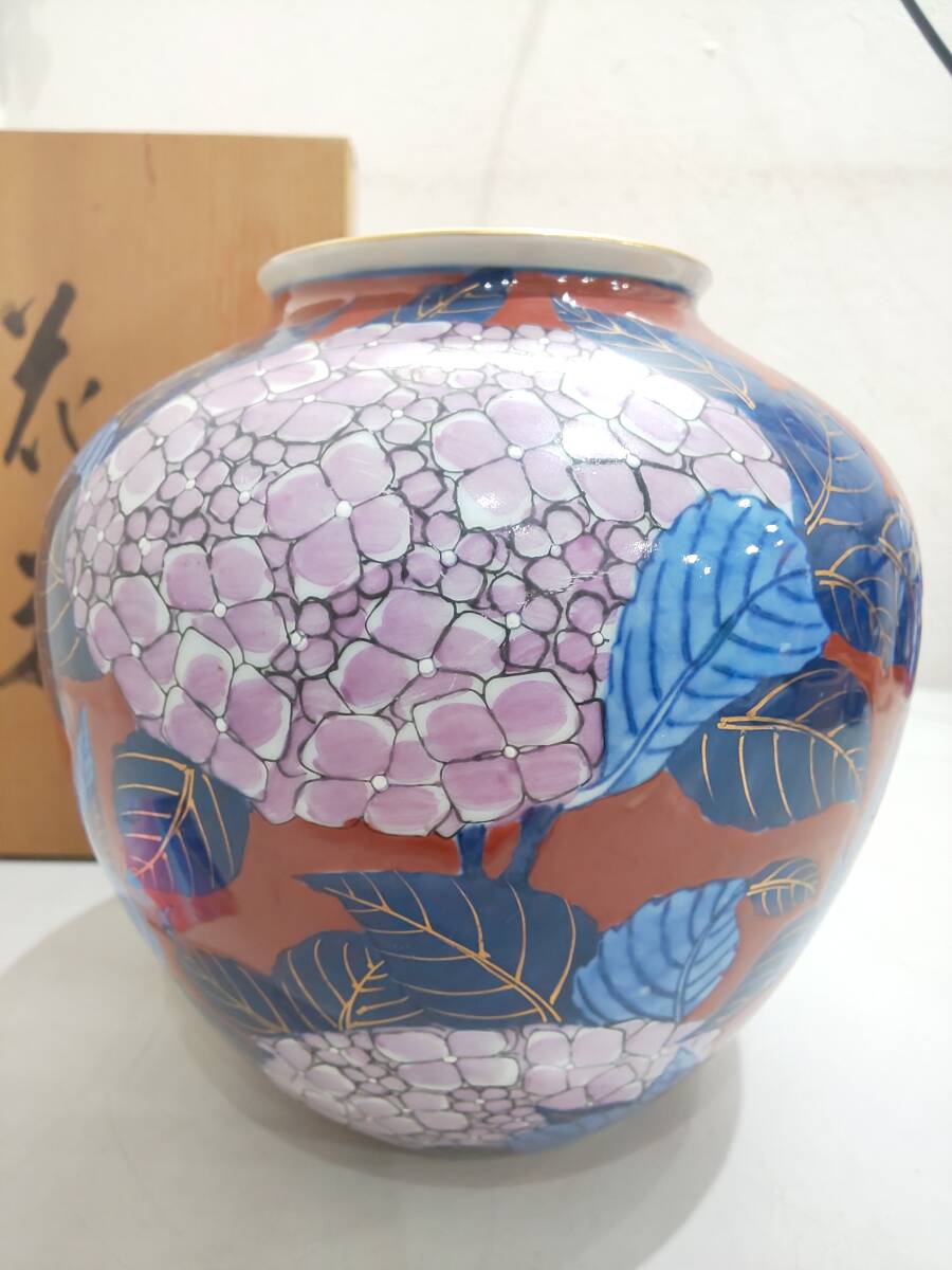 66500☆中古 有田焼 秀峰 花瓶 箱と中身違う(染錦)|売買された 66500☆中古 有田焼 秀峰 花瓶 箱と中身違う(染錦)|売買された