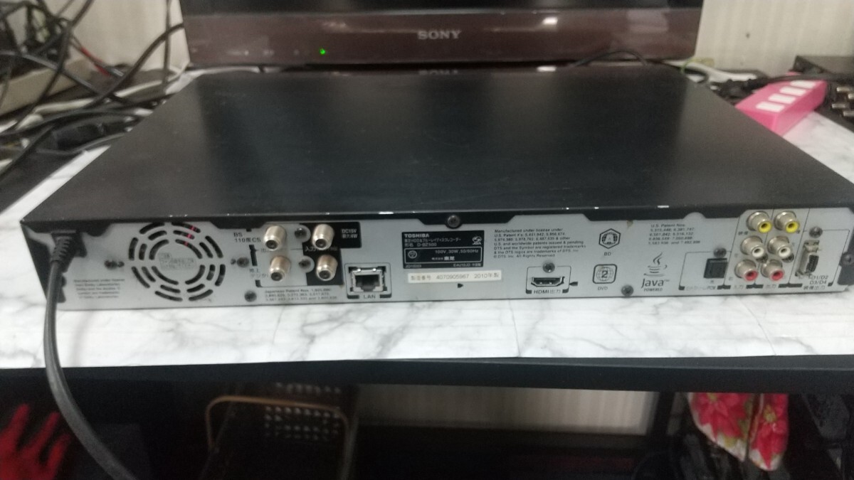 K3373 TOSHIBA REGZA D-BZ500 2010年 Blu-ray&DVD再生確認OK 初期化済 ブルーレイレコーダー 東芝 レグザ/ 動作品 現(xiàn)狀品