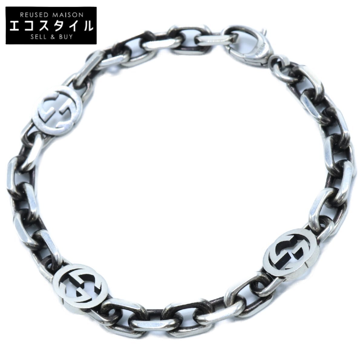 1円】GUCCI グッチ Ag925 インターロッキングG チェーン 1円】GUCCI グッチ Ag925 インターロッキングG チェーン