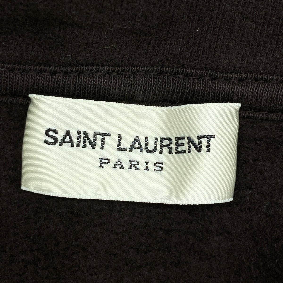 SAINT LAURENT PARIS サンローランパリ 755059 Y36SW ブラウン ショールネックスウェット ブラウン L トップス コットン メンズ 中古
