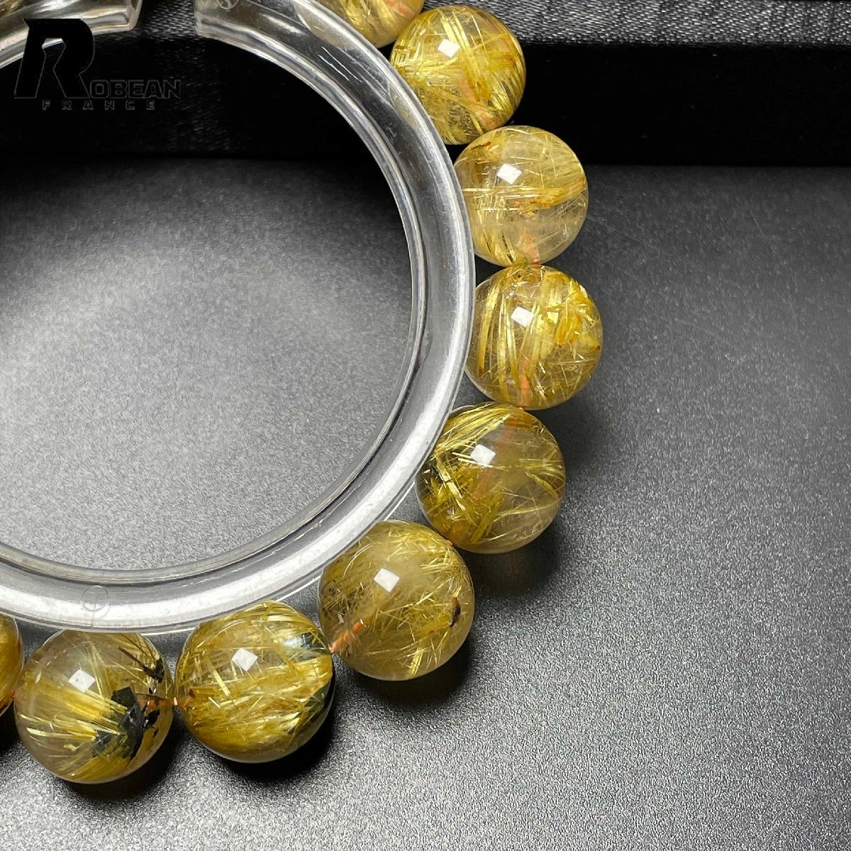 上級 EU製 定価13万円☆ROBEAN・太陽花タイチンルチル☆黄金針