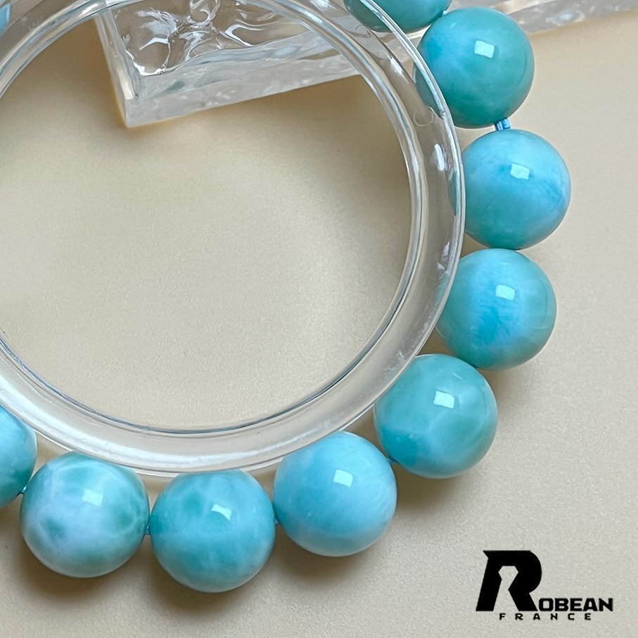 綺麗 EU製 定価13万円☆ROBEAN・ドミニカ共和国産のラリマー