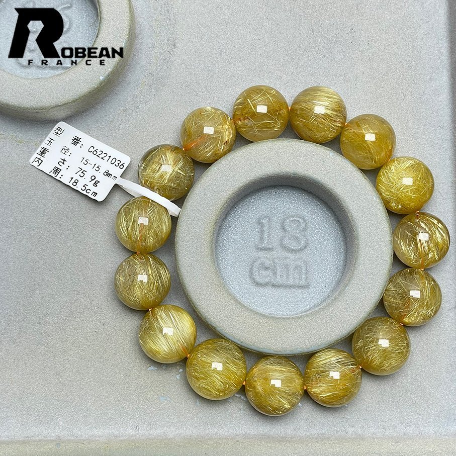 綺麗 EU製 定価49万円☆ROBEAN・極!極満針ルチルクォーツ