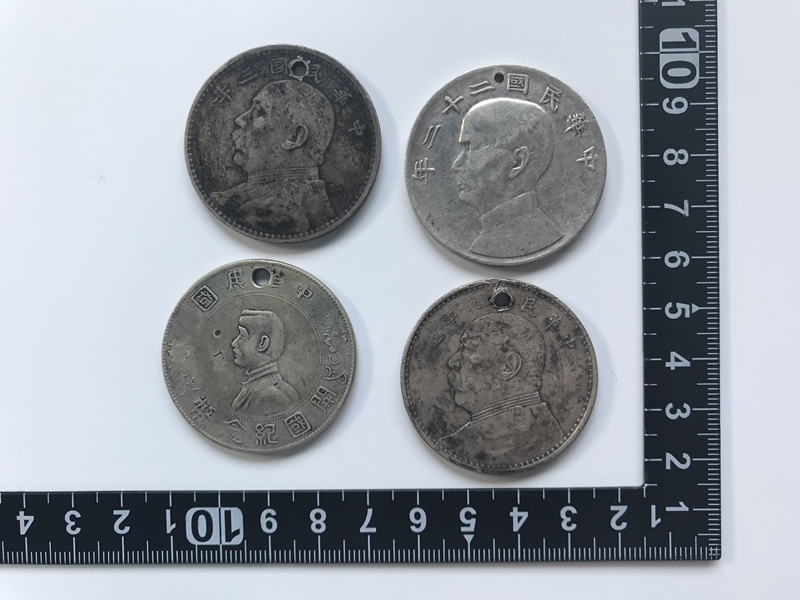袁世凱銀貨 中国銀貨 4枚 中華民国22年 孫文銀貨 袁世凱 開国 袁世凱銀貨 中国銀貨 4枚 中華民国22年 孫文銀貨 袁世凱 開国