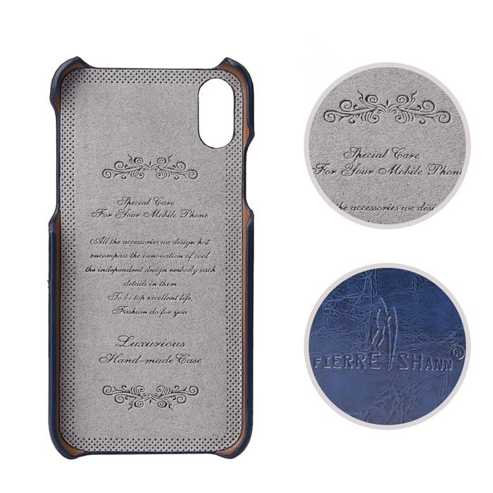 iphone XS レザーケース アイフォン x ケース iphone x/xs ケース カード収納 ブルー_画像2