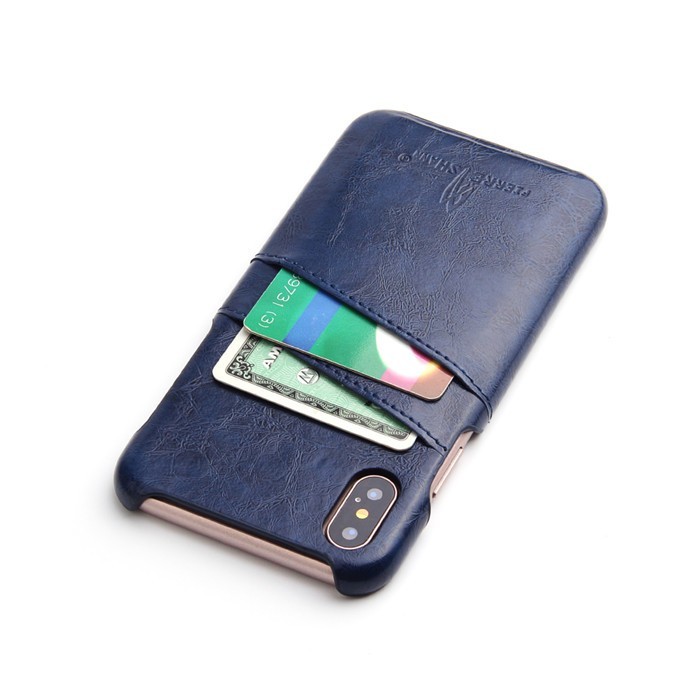 iphone XS レザーケース アイフォン x ケース iphone x/xs ケース カード収納 ブルー_画像3