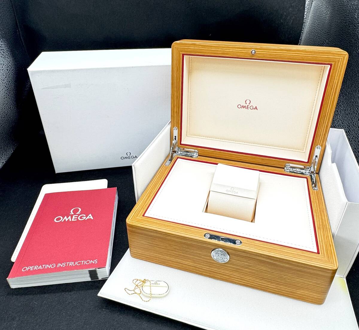 [ Omega коробка ] [OMEGA] из дерева часы box пустой коробка BOX наручные часы OMG6