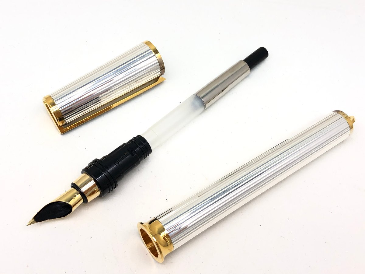 デュポン モンパルナス 万年筆 ペン先 18ct 750 シルバー デュポン モンパルナス 万年筆 ペン先 18ct 750 シルバー