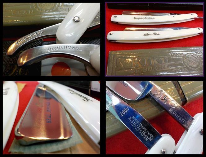 美 西洋剃刀 2本 玉鋼 製 等 検 床屋 理容 かみそり BARBER 砥石 美 西洋剃刀 2本 玉鋼 製 等 検 床屋 理容 かみそり BARBER 砥石