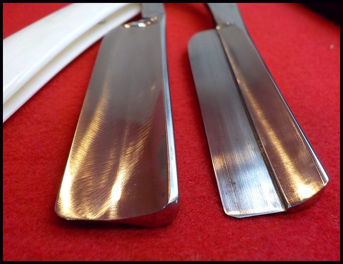美 西洋剃刀 2本 玉鋼 製 等 検 床屋 理容 かみそり BARBER 砥石 美 西洋剃刀 2本 玉鋼 製 等 検 床屋 理容 かみそり BARBER 砥石