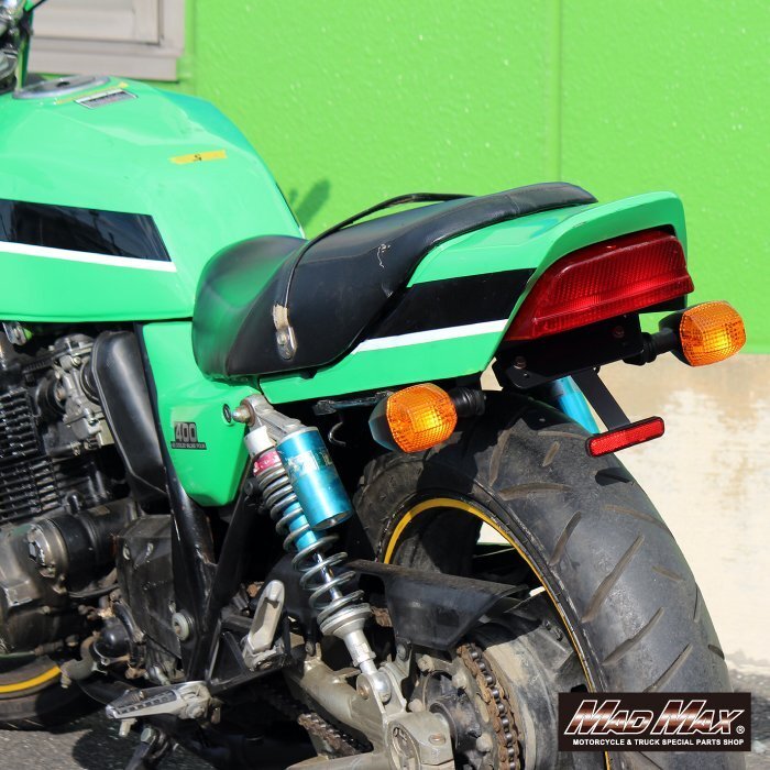 MADMAX バイク用品 KAWASAKI カワサキ ZRX400/ZRX400-II用 アルミ製 フェンダーレスキット ブラック ZR400E リアカウル ドレスアップ_画像4