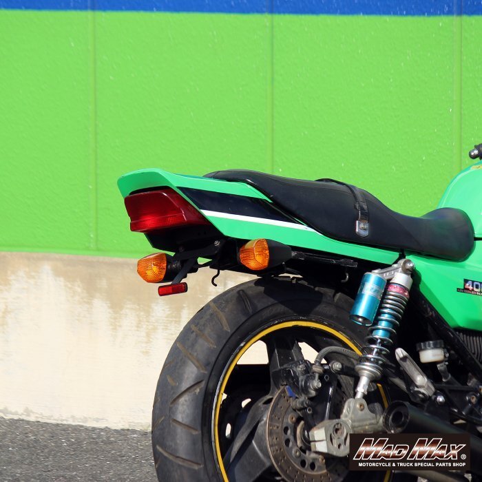 MADMAX バイク用品 KAWASAKI カワサキ ZRX400/ZRX400-II用 アルミ製 フェンダーレスキット ブラック ZR400E リアカウル ドレスアップ_画像5