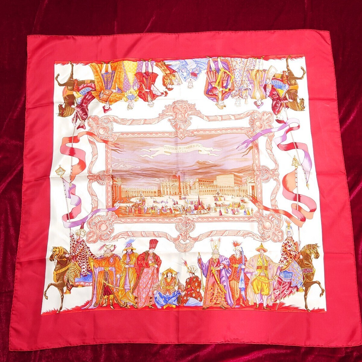 HERMES エルメス カレ 90 スカーフ Turqueries en L'Honneur de HERMES エルメス カレ 90 スカーフ Turqueries en L'Honneur de