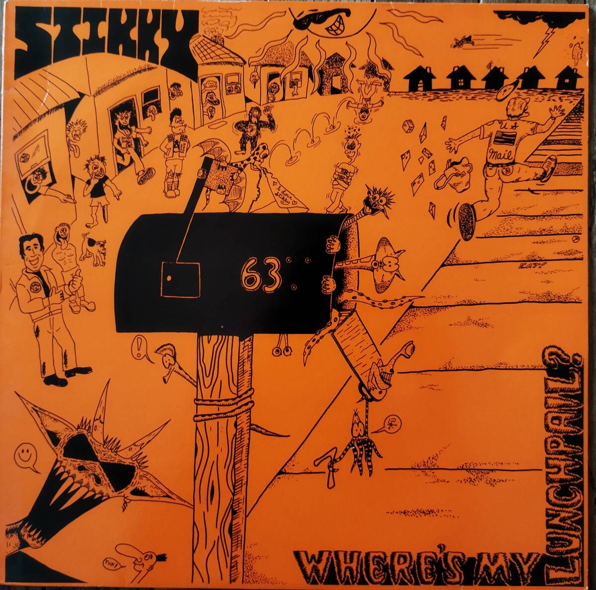 レア UKオリジナル盤?「 Stikky Where's My Lunchpail ? 」UK盤 Manic Ears Records ACHE 15 パンク ハードコア Thrash Hardcore_画像1