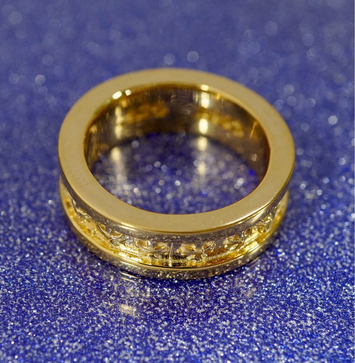 クロムハーツ/CHプラスミニリング/22K/17号/インボイス/1円から クロムハーツ/CHプラスミニリング/22K/17号/インボイス/1円から
