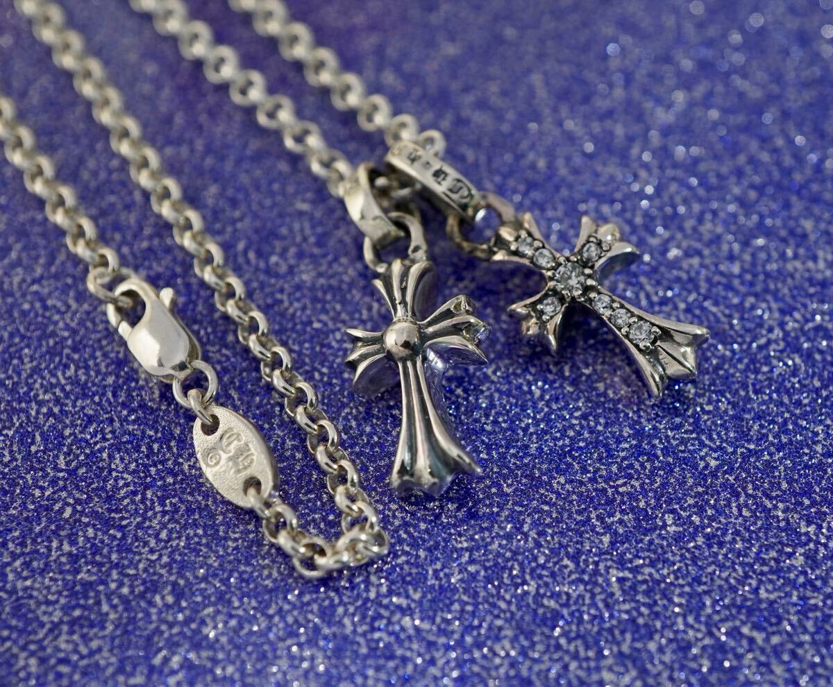 【中古品】クロムハーツ　ベビーファット　ロールチェーン　セット クロムハーツCHクロスベビーファットチャーム＆CHクロスベビーファット