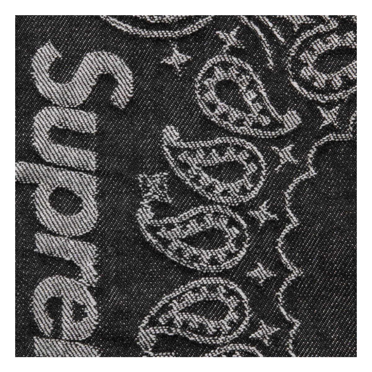 Supreme 2025SS Bandana Jacquard Baggy Jean Black 36 XLサイズ Supreme 2025SS Bandana Jacquard Baggy Jean Black 36 XLサイズ
