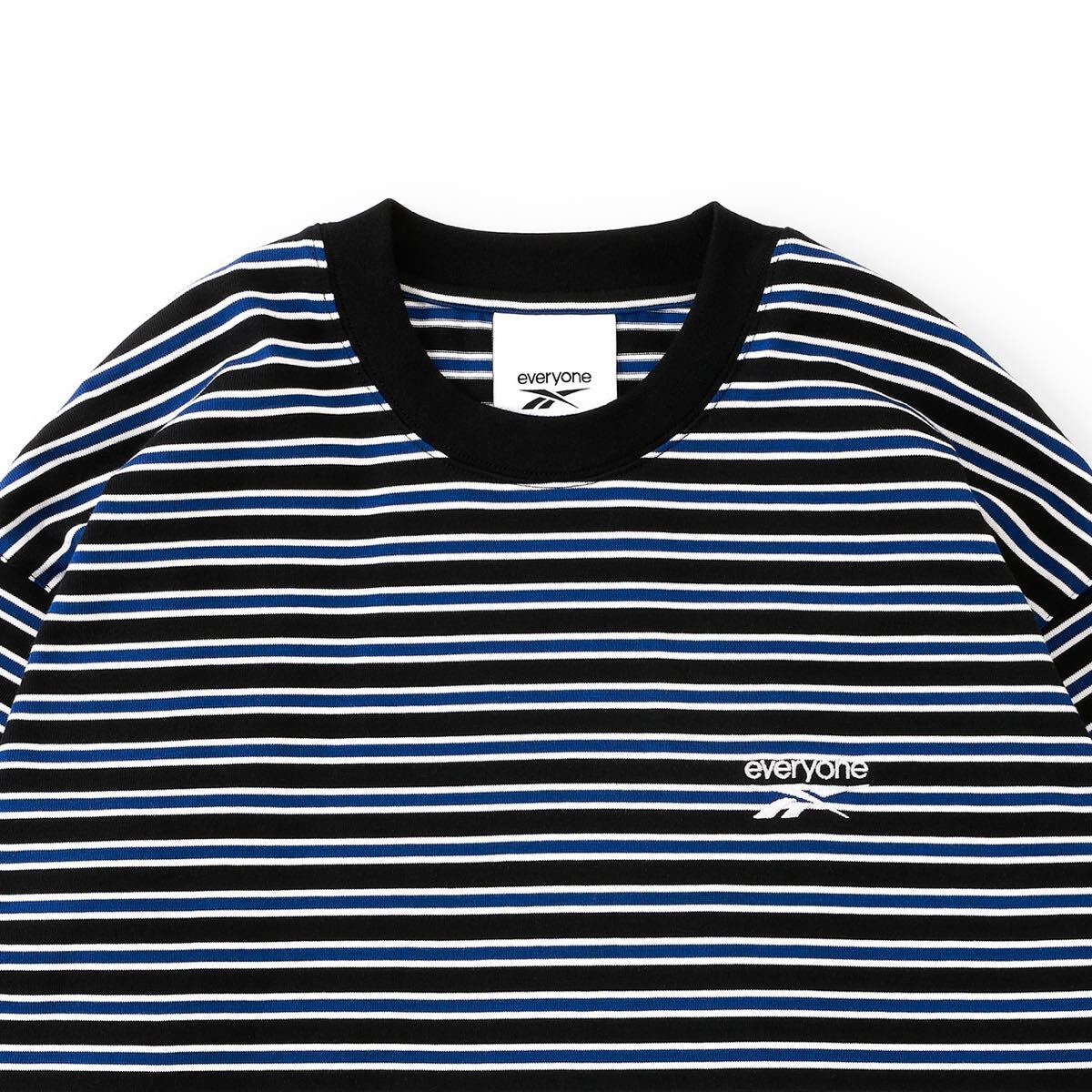 everyone × REEBOK BORDER LONG SLEEVE TEE SHIRT BLUE XLサイズ everyone × REEBOK BORDER LONG SLEEVE TEE SHIRT BLUE XLサイズ