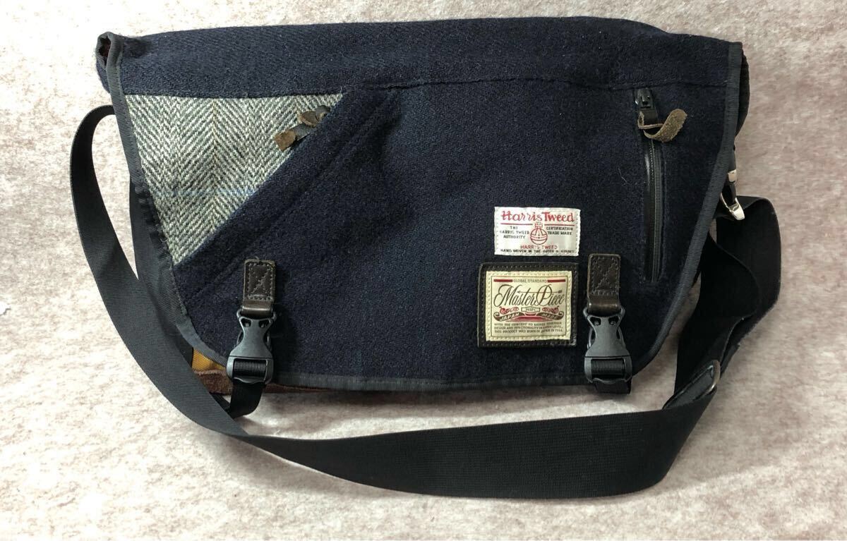 ハリーツイード マスターピース Harris Tweed Master Piece A4サイズ収納可能 ショルダーバッグ メッセンジャーバッグ