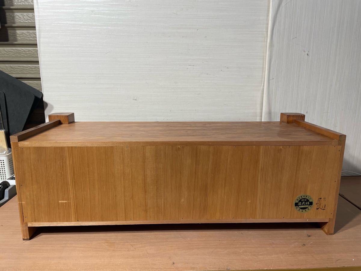美品 希少 屋久杉 浮造り 置き床 升目格子 花台 飾り台 飾り棚 美品 希少 屋久杉 浮造り 置き床 升目格子 花台 飾り台 飾り棚