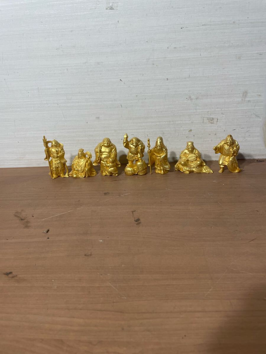 希少 在名 七福神 24KGP 秀雲 重さ約3kg 置物 大黒天 恵比寿 希少 在名 七福神 24KGP 秀雲 重さ約3kg 置物 大黒天 恵比寿