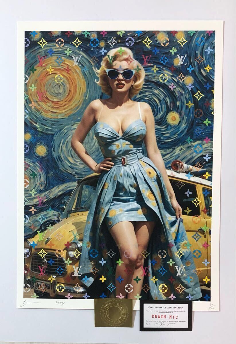 DEATH NYC アートポスター 世界限定100枚 Marilyn Monroe DEATH NYC アートポスター 世界限定100枚 Marilyn Monroe