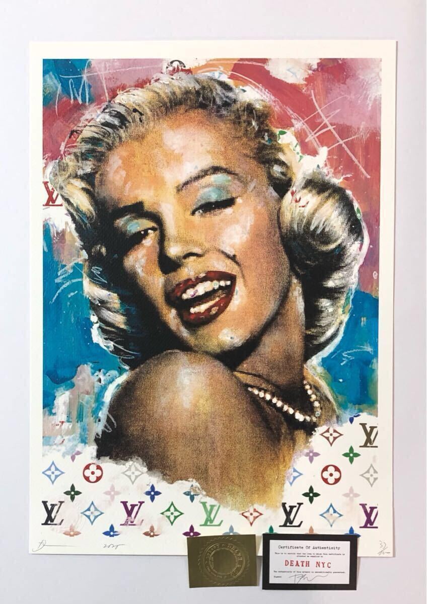 DEATH NYC アートポスター 世界限定100枚 マリリンモンロー DEATH NYC アートポスター 世界限定100枚 マリリンモンロー