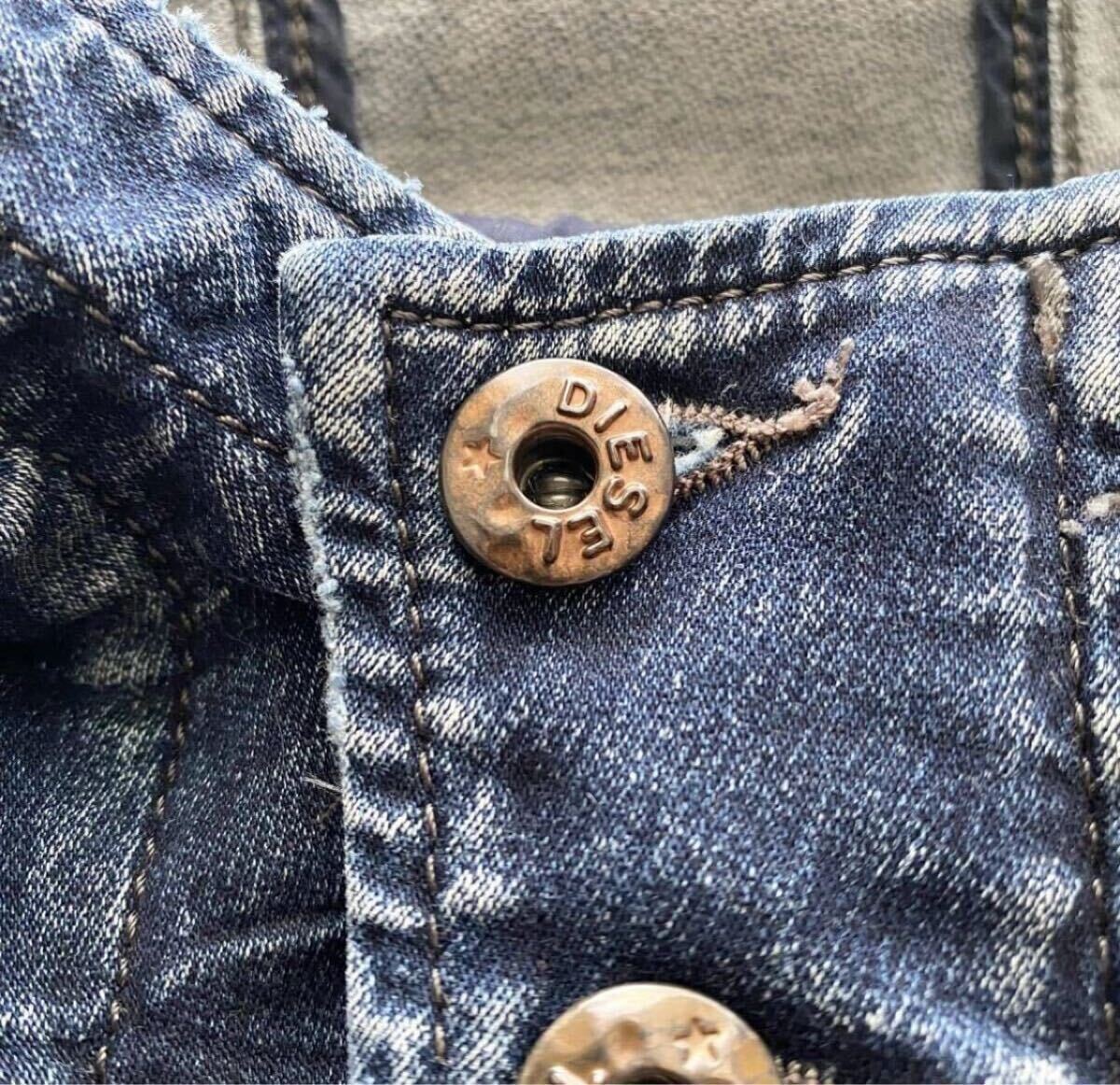 極美品○XL相当○DIESEL ディーゼル デニムジャケット ジップ 極美品○XL相当○DIESEL ディーゼル デニムジャケット ジップ