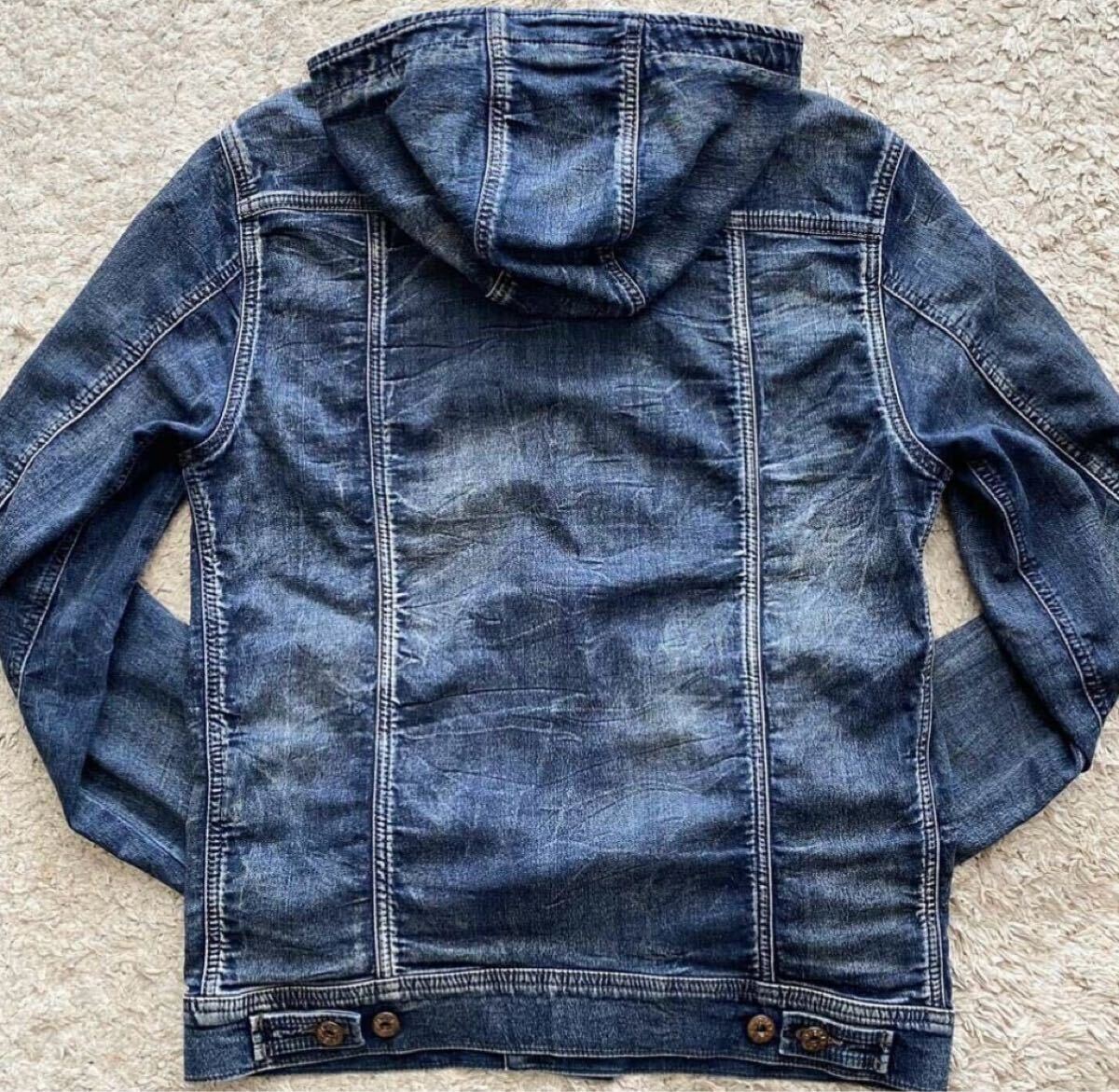 極美品○XL相当○DIESEL ディーゼル デニムジャケット ジップ 極美品○XL相当○DIESEL ディーゼル デニムジャケット ジップ