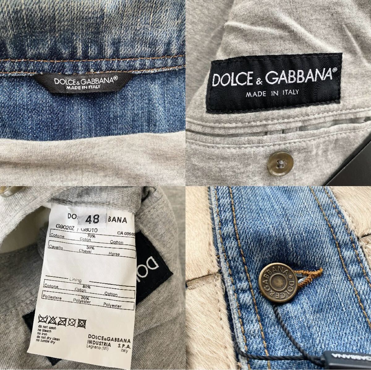 未使用品○Lサイズ○ドルチェ&ガッバーナ DOLCE&GABBANA ハラコ 未使用品○Lサイズ○ドルチェ&ガッバーナ DOLCE&GABBANA ハラコ