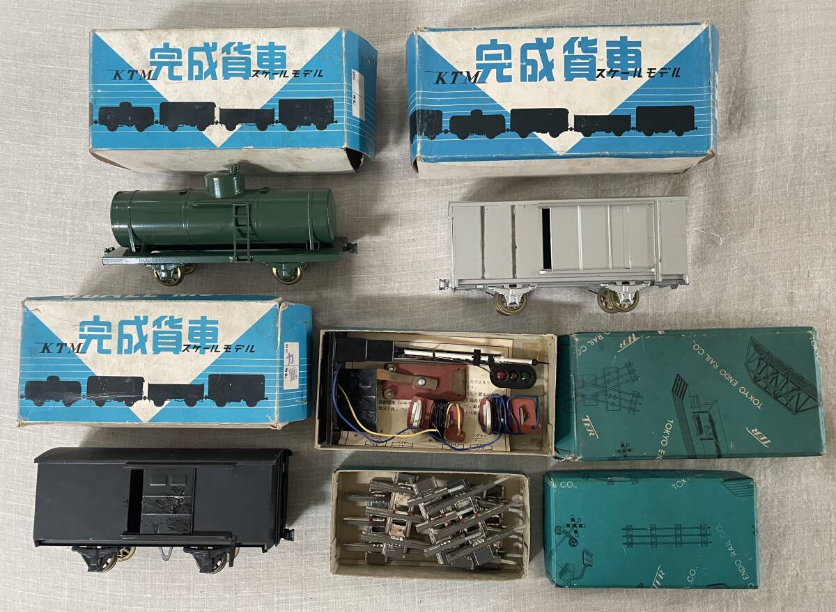 時代古玩具 ☆ KTM 【鉄道模型 完成貨車スケールモデル3台+ 時代古玩具 ☆ KTM 【鉄道模型 完成貨車スケールモデル3台+