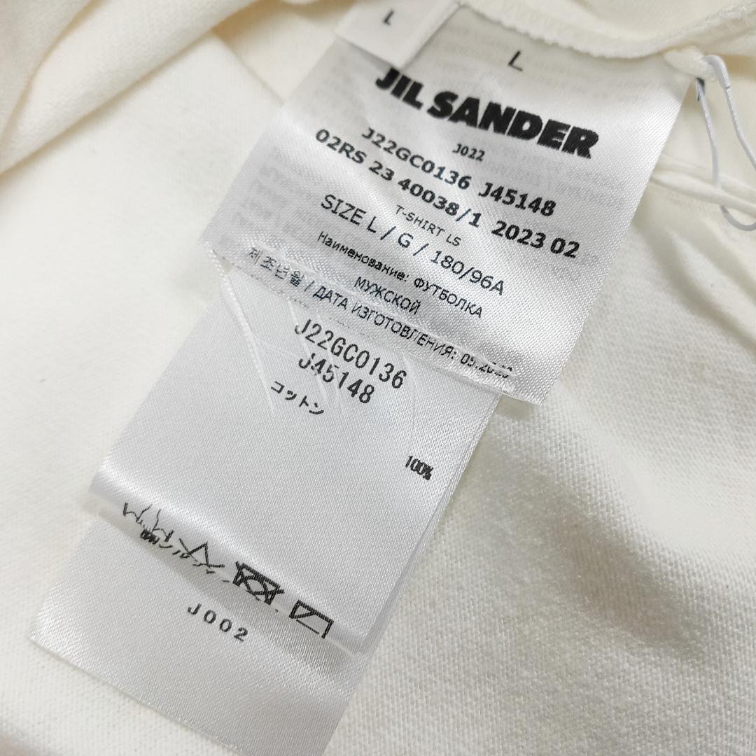新品 未使用 JIL SANDER ロングスリーブTシャツ 定番ロゴTシャツ 新品 未使用 JIL SANDER ロングスリーブTシャツ 定番ロゴTシャツ