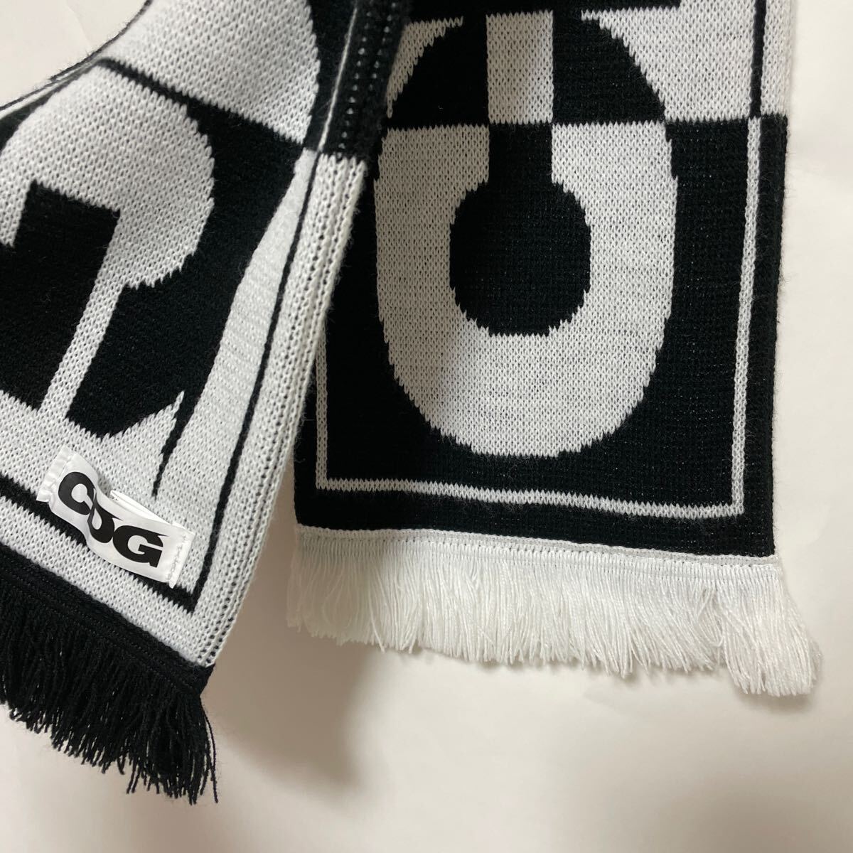 COMME des GARCONS コムデギャルソン CDGロゴチェック スカーフ COMME des GARCONS コムデギャルソン CDGロゴチェック スカーフ