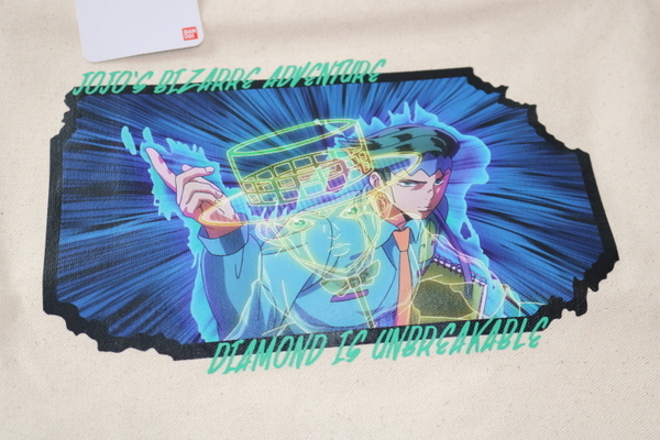  JoJo's Bizarre Adventure . сторона .. большая сумка неотбеленная ткань верхняя часть застежка-молния есть JOJO новый товар не использовался 