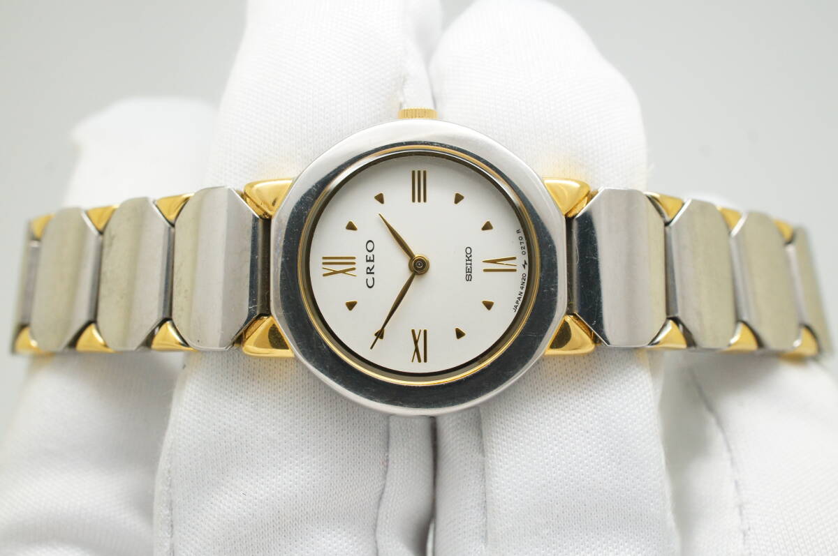 D7○作動良好 SEIKO セイコー CREO クレオ ラウンドケース型 D7○作動良好 SEIKO セイコー CREO クレオ ラウンドケース型