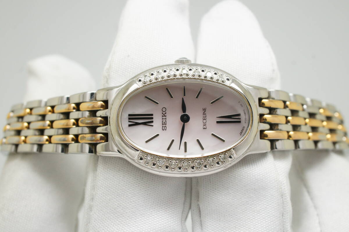 D70○作動良好 SEIKO セイコー EXCELINE エクセリーヌ 1F20-0BG0