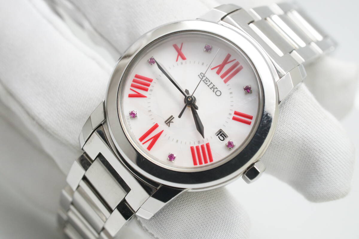 D81○作動良好 SEIKO セイコー LUKIA ルキア 7N82-0EE0 ピンク