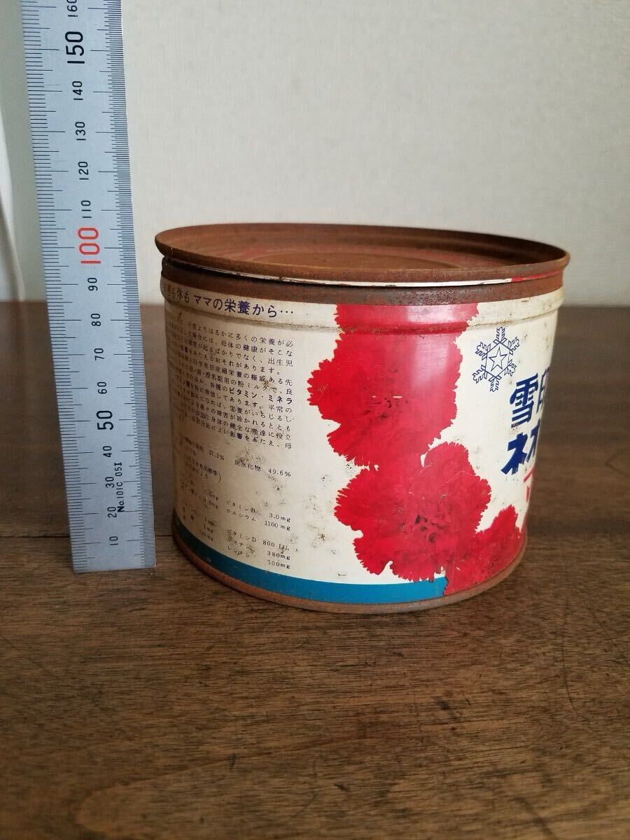 蔵出 当時物 珍品 レア 雪印 ネオ ミルク ママ ブリキ缶 空缶 蔵出 当時物 珍品 レア 雪印 ネオ ミルク ママ ブリキ缶 空缶