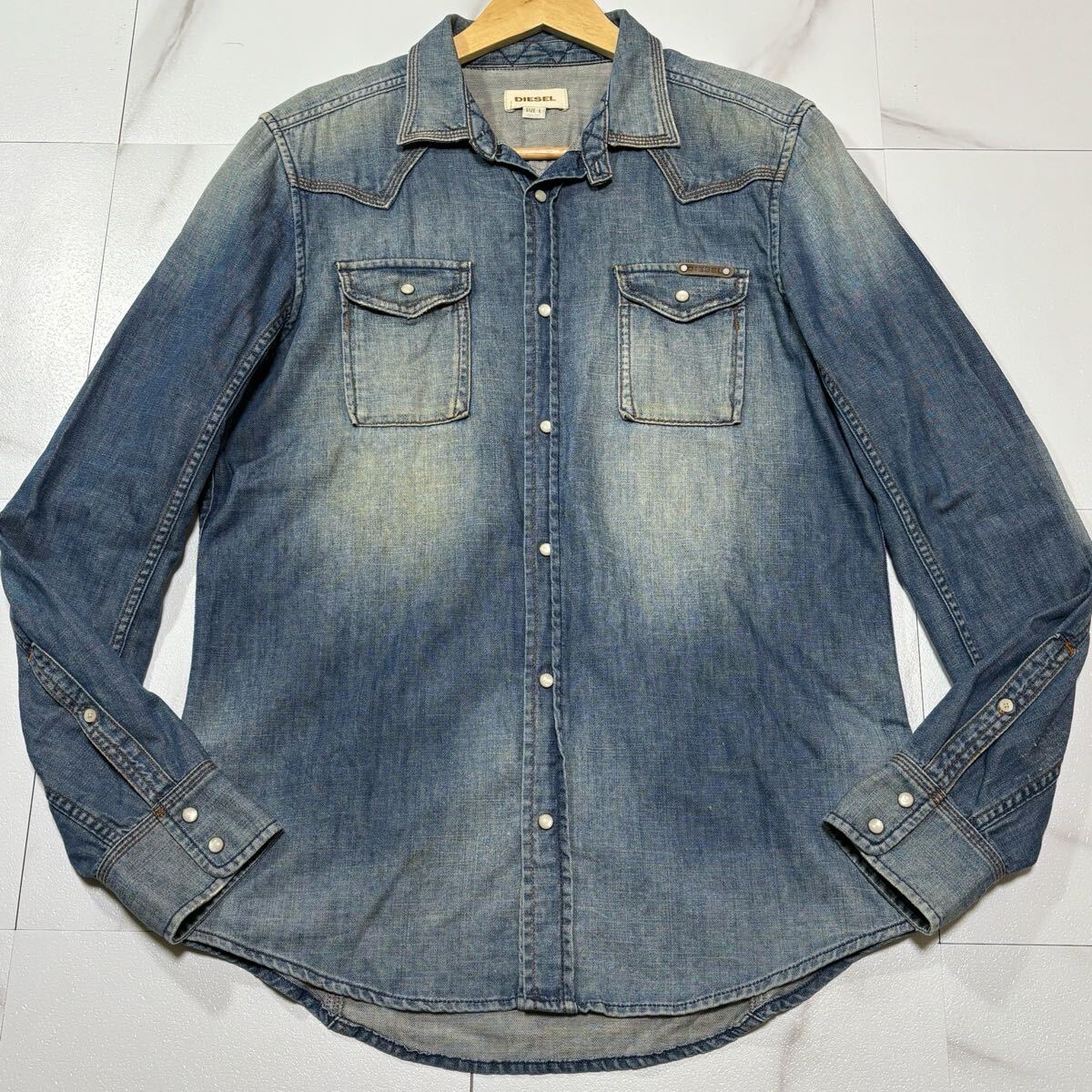 希少/ Lサイズ DIESEL ディーゼル デニムジャケット デニム 希少/ Lサイズ DIESEL ディーゼル デニムジャケット デニム