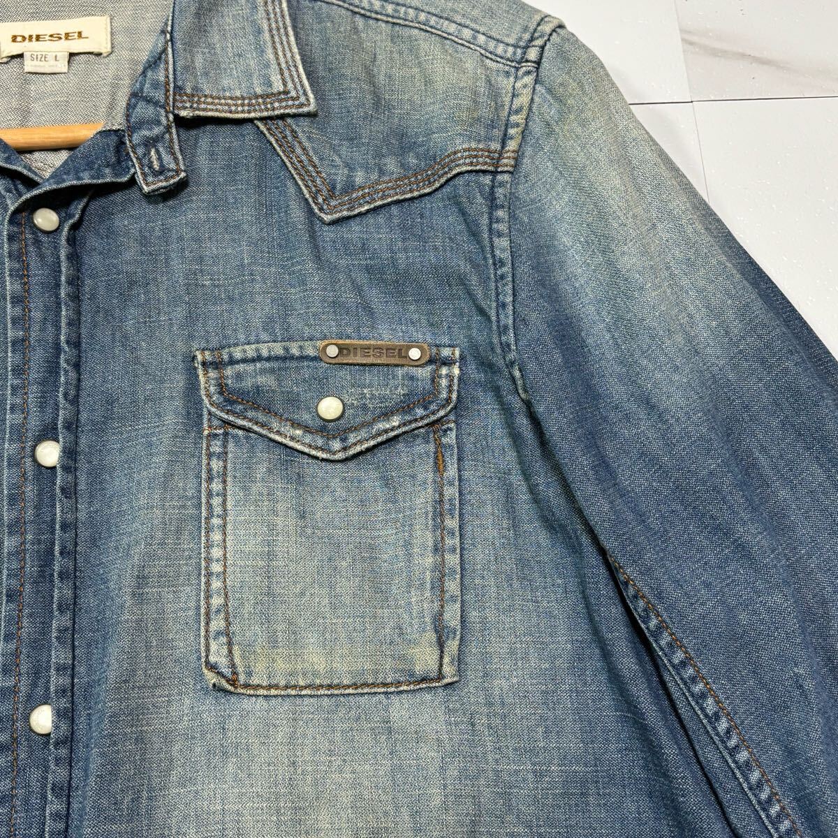 希少/ Lサイズ DIESEL ディーゼル デニムジャケット デニム 希少/ Lサイズ DIESEL ディーゼル デニムジャケット デニム