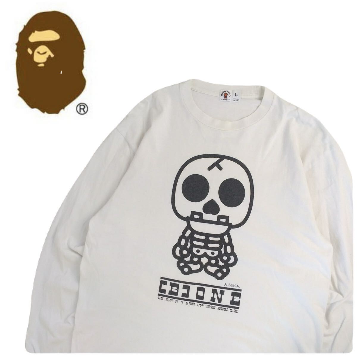 美品 00s 希少 A BATHING APE ベビーマイロ スケルトン ボーン 美品 00s 希少 A BATHING APE ベビーマイロ スケルトン ボーン