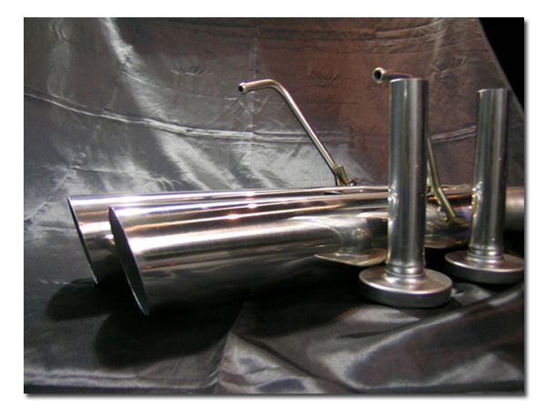 豊和管オールステンレスマフラー ダブル出し クレスタ JZX90 1JZ-GTE 92/10～96/08 純正R/U無用_画像2