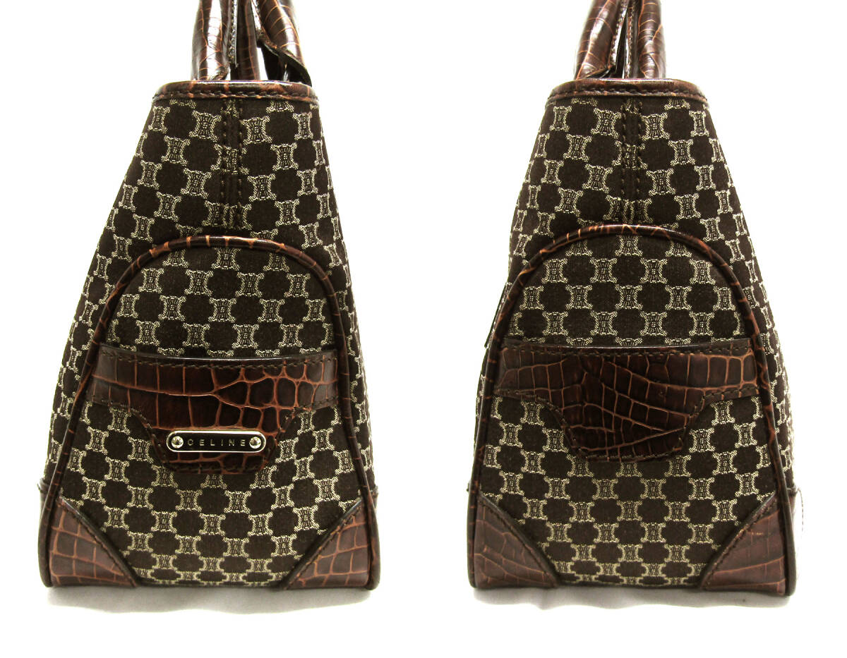 KD2363-152029 極美品【セリーヌ】ブギーバッグ・マカダム柄 KD2363-152029 極美品【セリーヌ】ブギーバッグ・マカダム柄