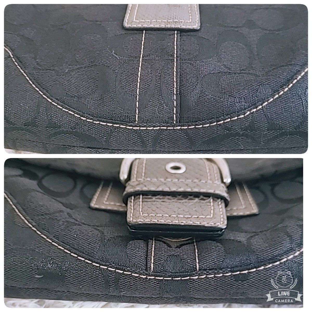 COACH シグネチャー ハンドバッグ ワンショルダー蛇革 総柄 COACH シグネチャー ハンドバッグ ワンショルダー蛇革 総柄