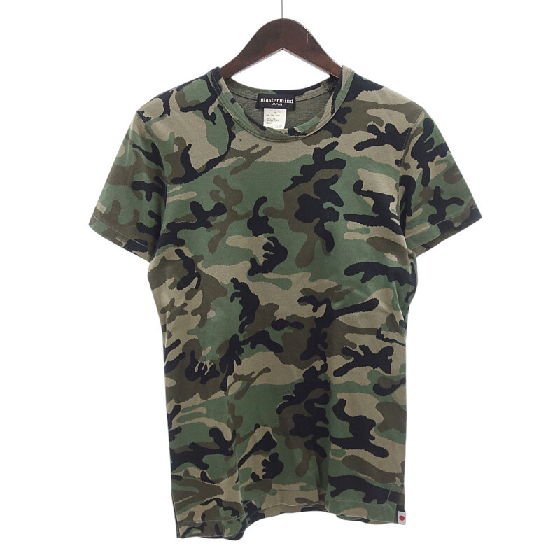 【PRICEDOWN】MASTERMIND JAPAN over come期 カモフラ 迷彩 ジャガード Tシャツ カモ サイズ メンズM