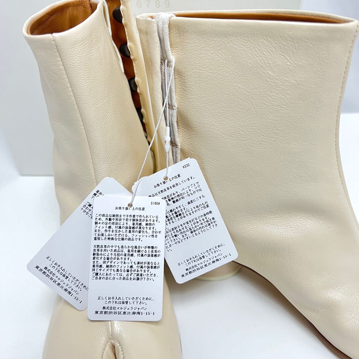 37 新品 メゾン マルジェラ タビ アンクル ブーツ レザー 37 新品 メゾン マルジェラ タビ アンクル ブーツ レザー