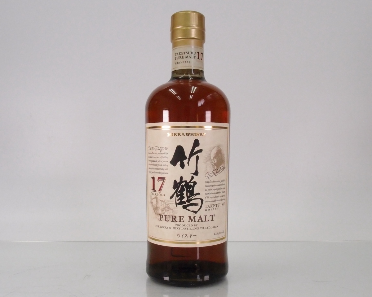 ★1円～希少古酒！ニッカウヰスキー竹鶴17年ピュアモルト43度700ml 【未開栓品・送料無料】-9