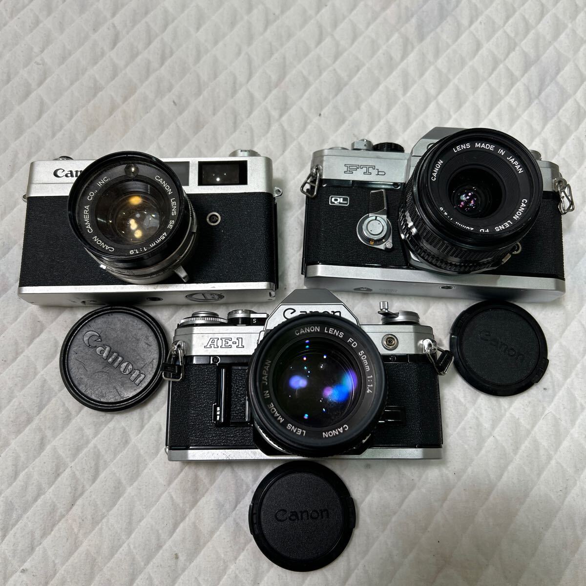 A283) CANON AE-1 FD 50mm F1.4/Canon FTb QLFD 28mm F2.8 A283) CANON AE-1 FD 50mm F1.4/Canon FTb QLFD 28mm F2.8