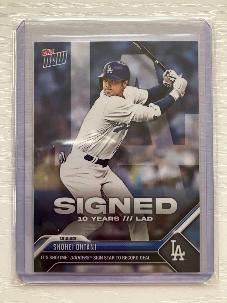 2023 MLB Topps Now 大谷翔平 ドジャース 10年契約サイン #OS-21 2023 MLB Topps Now 大谷翔平 ドジャース 10年契約サイン #OS-21